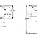 Раковина для ванной Villeroy & Boch O.novo Ceramicplus 60x35 см, встроенная, белая
