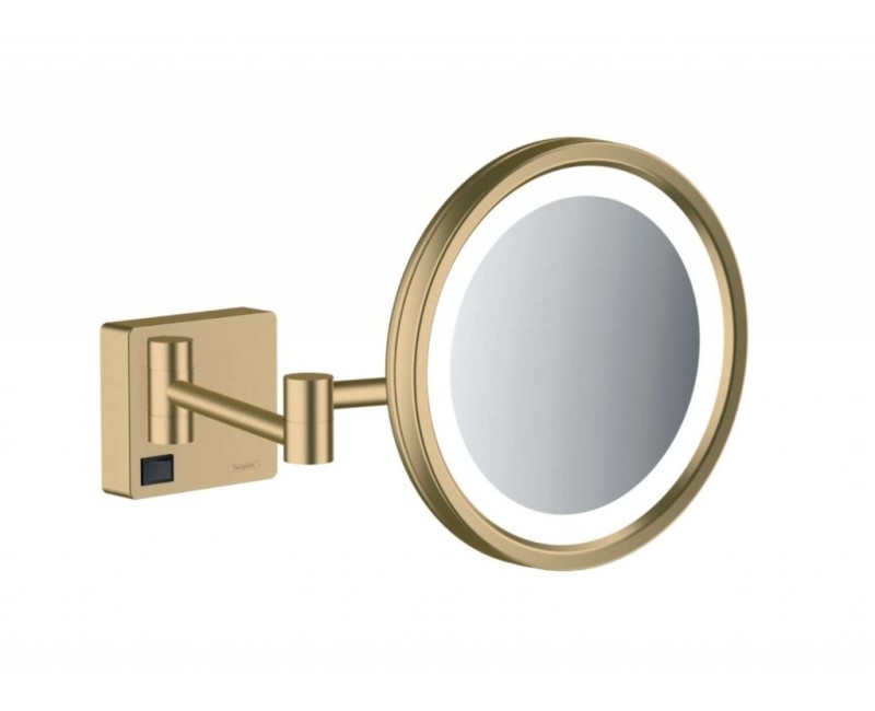 Kosmētikas spogulis Hansgrohe AddStoris ar LED apgaismojumu, Matēta Bronza 41790140
