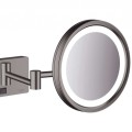 Косметическое зеркало Hansgrohe AddStoris со LED подсветкой, черный матовый хром 41790340