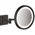Косметическое зеркало Hansgrohe AddStoris со LED подсветкой, чёрный матовый 41790670