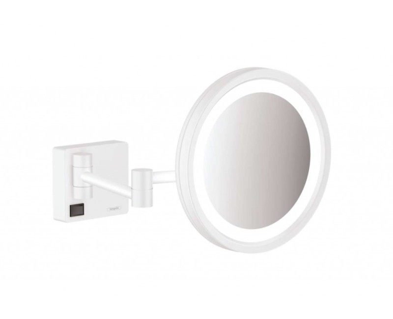 Kosmētikas spogulis Hansgrohe AddStoris ar LED apgaismojumu 70x80cm Balts Matēts 41790700