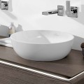 Vannas istabas izlietne Villeroy & Boch Artis CeramicPlus D43cm uz virsmas, Balta