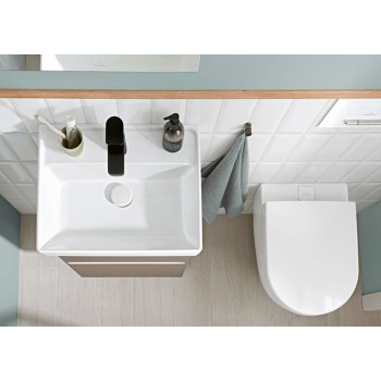 Vannas istabas izlietne Villeroy & Boch Collaro 50x40cm, TitanCeram keramika, CeramicPlus apdare, Balta 433451R1