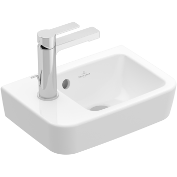 Vannas istabas izlietne Villeroy & Boch O.novo Compact 36x25cm, Kreisā puse, Balta 43423601