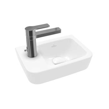 Vannas istabas izlietne Villeroy & Boch O.novo Compact 36x25cm, CeramicPlus apdare, Balta 434237R1