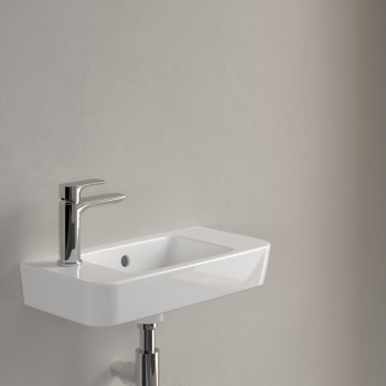 Vannas istabas izlietne Villeroy & Boch O.novo Compact 50x25cm, Kreisā puse,  Balta 4342L501