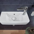 Vannas istabas izlietne Villeroy & Boch O.novo Compact 50x25cm, Labā puse, Balta 4342R501