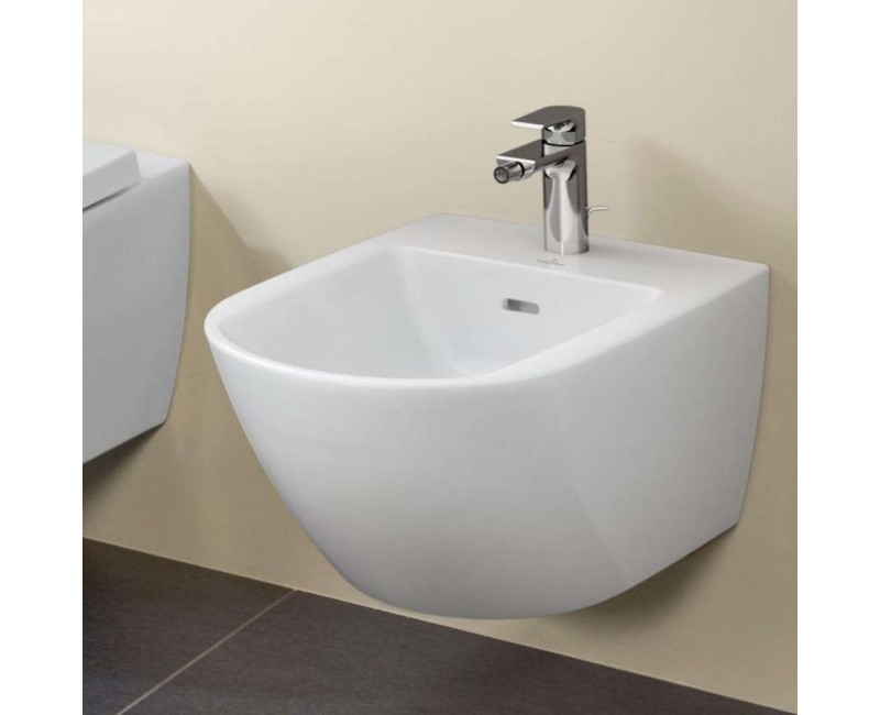 Подвесное биде Villeroy & Boch Subway 3.0 CeramicPlus белое