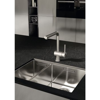 Virtuves izlietnes maisītājs Kludi-L STEEL Stainless Steel Brushed 45803F877