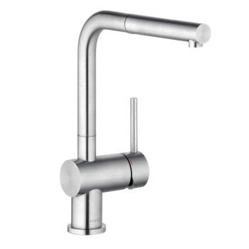 Virtuves izlietnes maisītājs Kludi-L STEEL Izvelkams Stainless Steel Brushed 45851F877