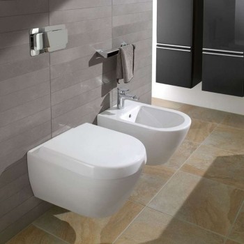 Pakabinamas tualetas Villeroy & Boch Subway 2.0 DirectFlush, CeramicPlus, Rimless be dangčio baltas 5606R0R1