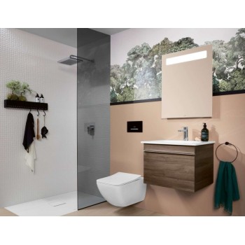 Pakabinamas tualetas Villeroy & Boch Venticello CeramicPlus DirectFlush Rimfree, AquaReduct plovimas, Be dangčio, Baltas 4611R0RW