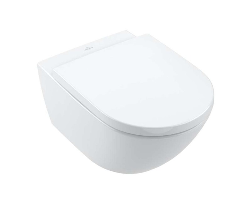 Подвесной унитаз Villeroy & Boch Subway 3.0 TwistFlush, AntiBac, CeramicPlus Rimless, (Без крышки) белый