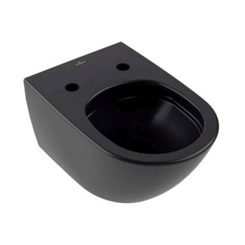 Piekaramais pods Villeroy & Boch Antao CeramicPlus, TitanGlaze, TwistFlush Rimfree Melns 4674T0R7