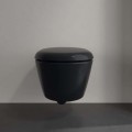 Piekaramais pods Villeroy & Boch Antao CeramicPlus, TitanGlaze, TwistFlush Rimfree Melns 4674T0R7