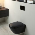 Piekaramais pods Villeroy & Boch Antao CeramicPlus, TitanGlaze, TwistFlush Rimfree Melns 4674T0R7