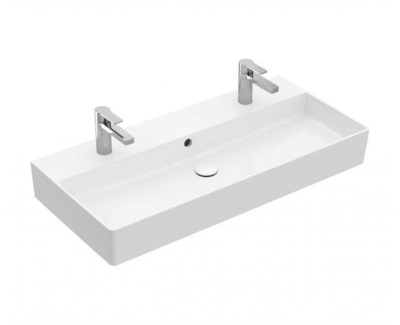 Vannos kambario kriauklė Villeroy & Boch Memento 2.0, 100x47cm, TitanCeram keramika, Balta 4A22A401