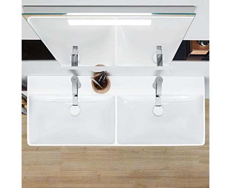 Vannas istabas izlietne Villeroy & Boch Avento 120x47cm, Dubultā, Balta 4A23CK01