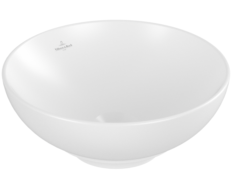 Vonios kambario praustuvas Villeroy & Boch Loop&Friends D42cm TitanCeram keramika su CeramicPlus danga, ant paviršiaus, balta 4A4601R1