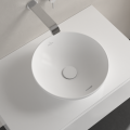 Vonios kambario praustuvas Villeroy & Boch Loop&Friends D42cm TitanCeram keramika su CeramicPlus danga, ant paviršiaus, balta 4A4601R1