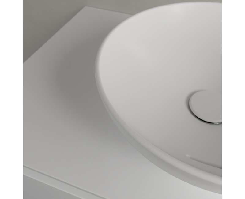 Vonios kambario praustuvas Villeroy & Boch Loop&Friends D42cm TitanCeram keramika su CeramicPlus danga, ant paviršiaus, balta 4A4601R1