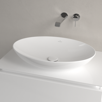 Vonios kriauklė Villeroy & Boch Loop&Friends 62x42cm TitanCeram keramika su CeramicPlus danga, ant paviršiaus, balta 4A4801R1