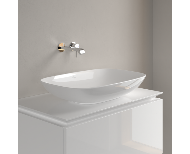 Раковина для ванной Villeroy & Boch Loop&Friends 62x42 см TitanCeram керамика, накладная, белая 4A500001