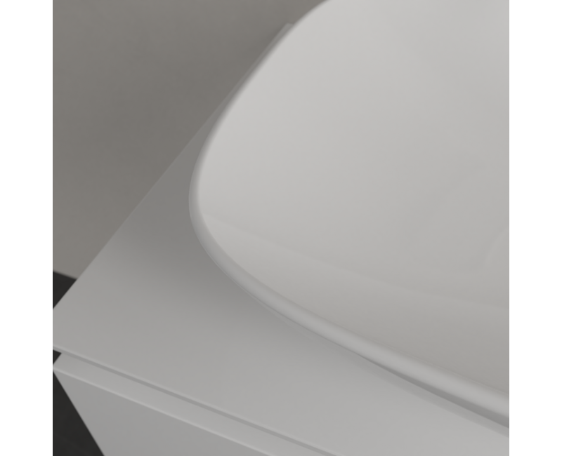 Раковина для ванной Villeroy & Boch Loop&Friends 62x42 см TitanCeram керамика, накладная, белая 4A500001