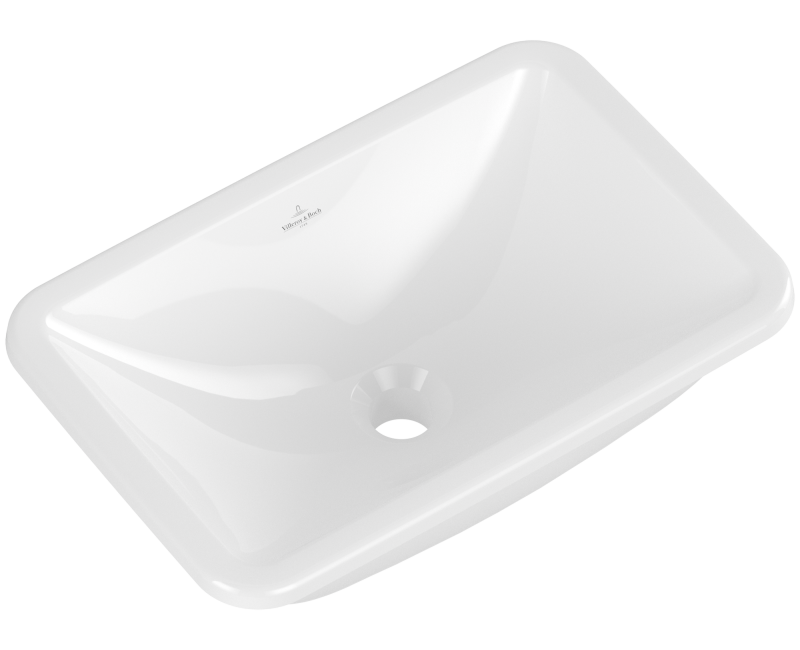 Vannas istabas izlietne Villeroy & Boch Loop&Friends 54x34cm TitanCeram keramika ar CeramicPlus apdari, Iebūvējama, Balta 4A5701R1