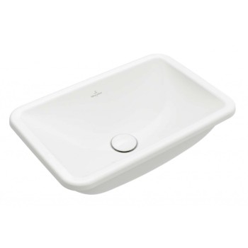 Vannas istabas izlietne Villeroy & Boch Loop&Friends 61x43cm TitanCeram keramika ar CeramicPlus apdari, Iebūvējama, Balta 4A6501R1