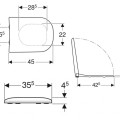 Крышка для унитаза Geberit Smyle White 500.235.01.1