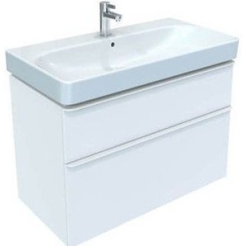 Шкафчик под раковиной Geberit Smyle Square 88x47x62см, (без раковины) 2 ящика, Белый 500.354.00.1