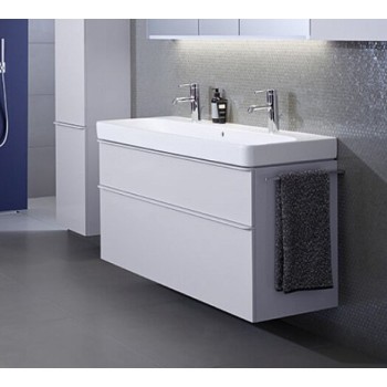 Vannas istabas skapītis Geberit Smyle Square 118x47x62cm, (Bez izlietnes) 2 atvilknes, Balts Matēts 500.356.00.1