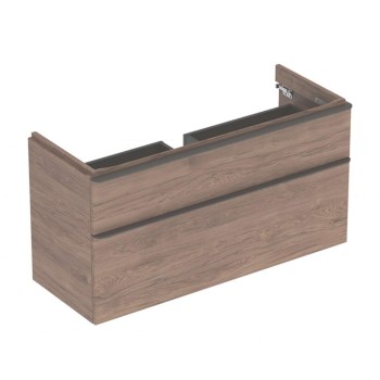 Vannas istabas skapītis Geberit Smyle Square 118x47x62cm, (Bez izlietnes) 2 atvilknes, Valrieksts 500.355.JR.1