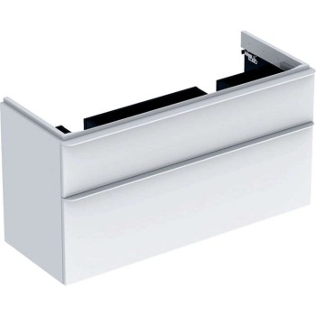 Vannas istabas skapītis Geberit Smyle Square 118x47x62cm, (Bez izlietnes) 2 atvilknes, Balts Matēts 500.356.00.1