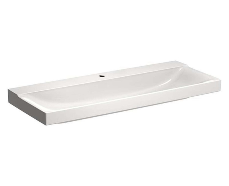 Vannas istabas izlietne Geberit Xeno 2 ar KeraTect 120x48cm Balta 500.551.01.1