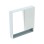 Шкафчик с зеркальными дверцам Geberit Selnova Square 85x59x18см, Белый 501.264.00.1