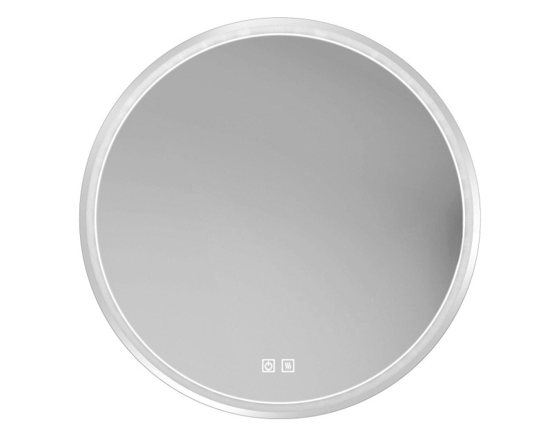 Зеркало для ванной Kielle Idolio со LED подсветкой и подогревом, D59 см, хром 50324013