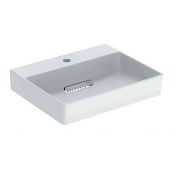Vannas istabas izlietne Geberit ONE KeraTect 50x41x14cm slēpta pārplūde, Balta 505.019.00.1