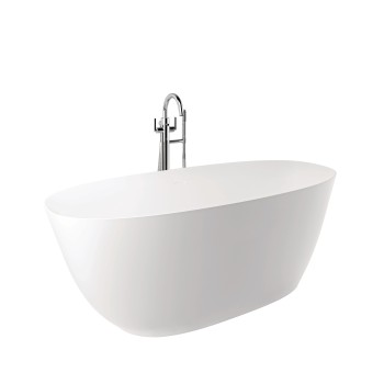 Laisvai stovinti vonia Kludi Resa akmens masė 170x75cm, matinė balta 51BF0253