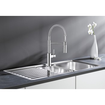 Virtuves izlietnes maisītājs BLANCO CATRIS-S Hromēts HD 521476