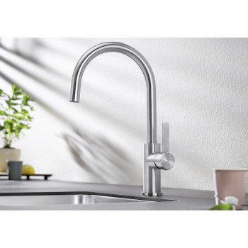 Virtuves izlietnes maisītājs BLANCO CANDOR Brushed Stainless steel HD 523120