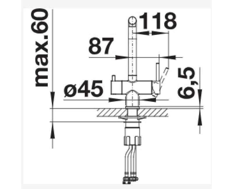 Virtuves maisītās Blanco FONTAS-S II filtrētam ūdenim  izvelakams PVD steel 525199