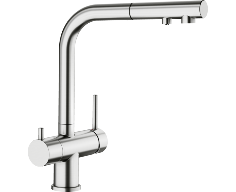Virtuves maisītās Blanco FONTAS-S II filtrētam ūdenim  izvelakams PVD steel 525199