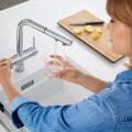 Virtuves maisītās Blanco FONTAS-S II filtrētam ūdenim  izvelakams PVD steel 525199