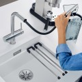 Virtuves maisītās Blanco FONTAS-S II filtrētam ūdenim  izvelakams PVD steel 525199