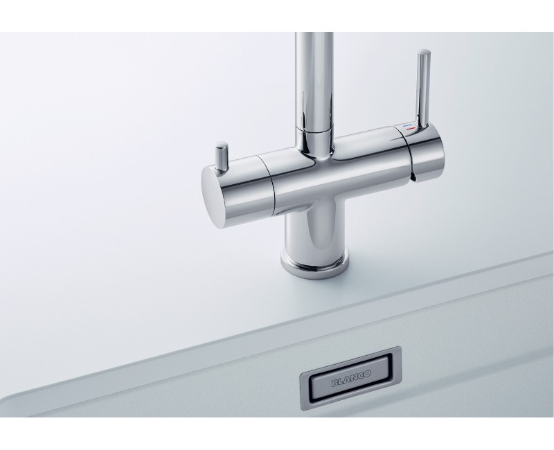 Virtuves maisītās Blanco FONTAS-S II filtrētam ūdenim  izvelakams PVD steel 525199