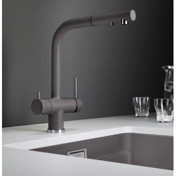 Virtuves izlietnes maisītājs BLANCO FONTAS-S II Anthracite HD 525200