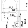 Virtuvinis maišytuvas BLANCO CATRIS-S Flexo Juodas Matinis (Filtras) 526707