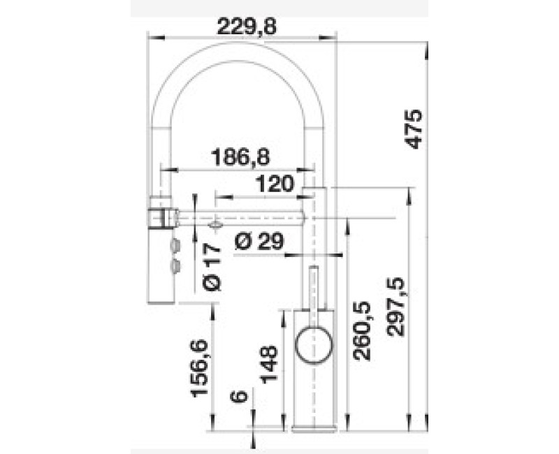 Virtuvinis maišytuvas BLANCO CATRIS-S Flexo Juodas Matinis (Filtras) 526707